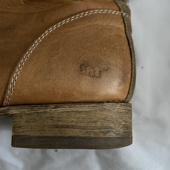 Caterpillar Narcissa Faux Fur Leather Mid Calf Boots, Bossa Nova Taupe, size 10 - Picture 5 of 12